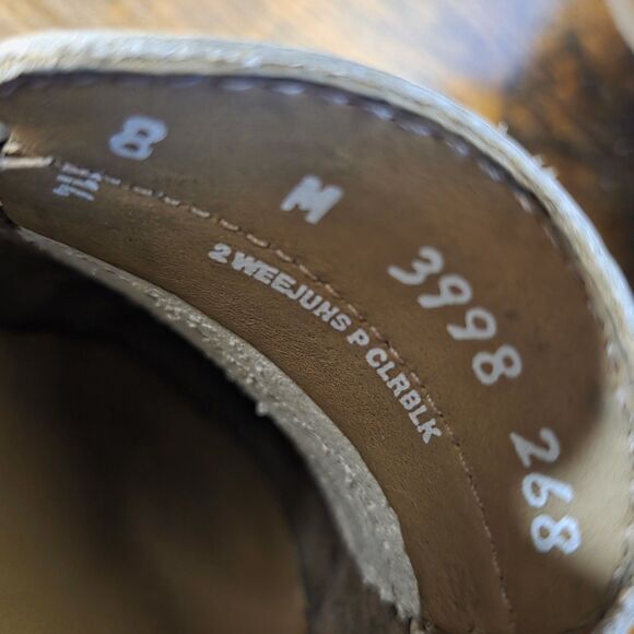 GH Bass Weejuns Colorblock Penny Loafer Women’s 7.5/8M Taupe/Off White 3998 268 - Picture 5 of 12